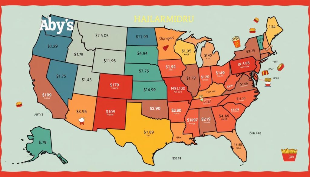 Arby's Regional Pricing Map