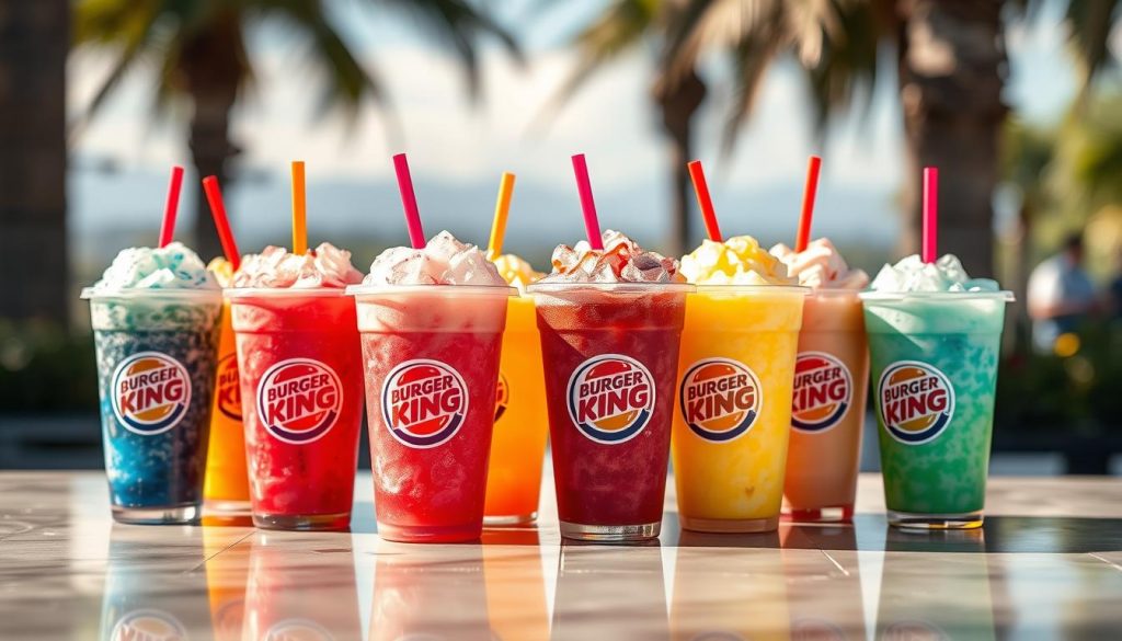 Burger King frozen drinks menu