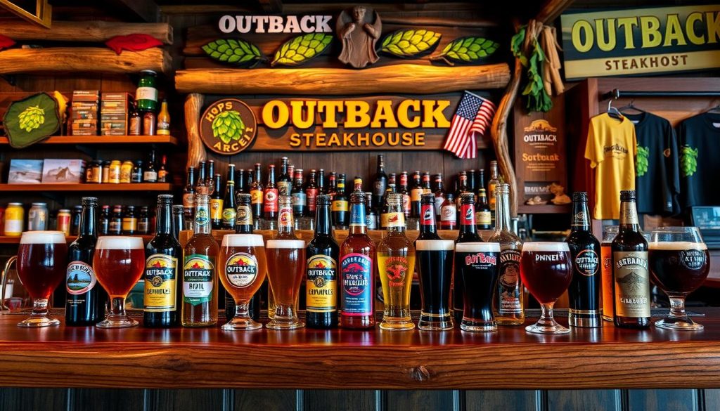 Craft Beer Selection at Outback Steakhouse