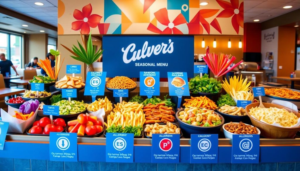 Culver's Seasonal Menu Allergen Updates