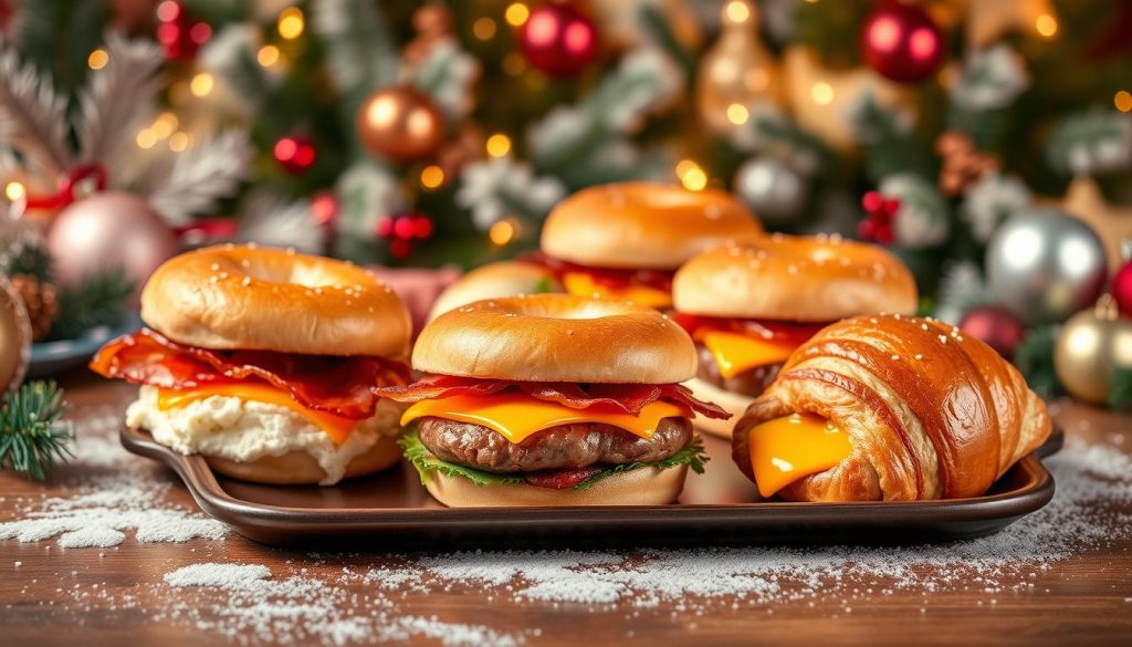 Dunkin Donuts Holiday Breakfast Sandwiches