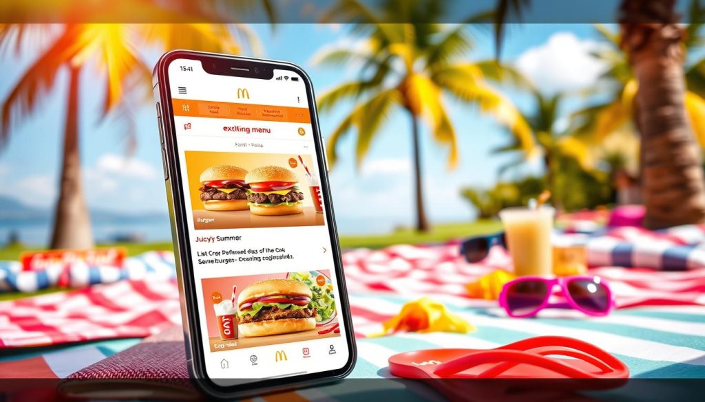 McDonald's summer menu mobile app deals