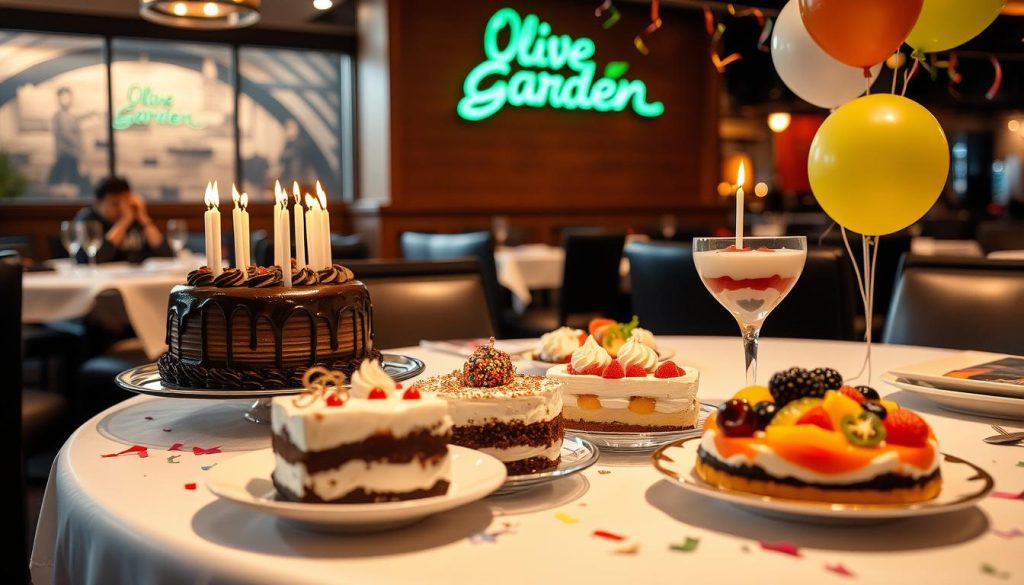 Olive Garden Birthday Dessert Selection