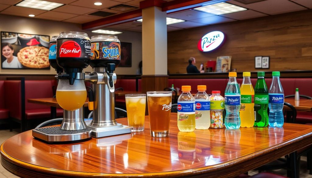 Pizza Hut Dining Room Beverage Selection