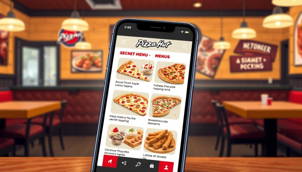 Pizza Hut secret menu app features