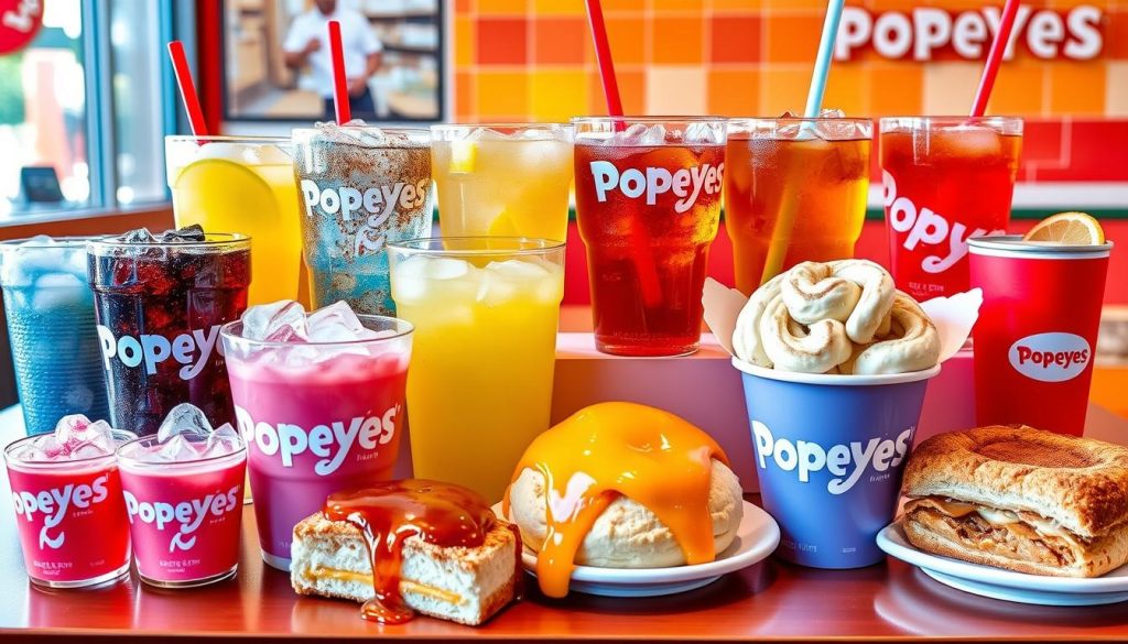 Popeyes Beverages and Desserts