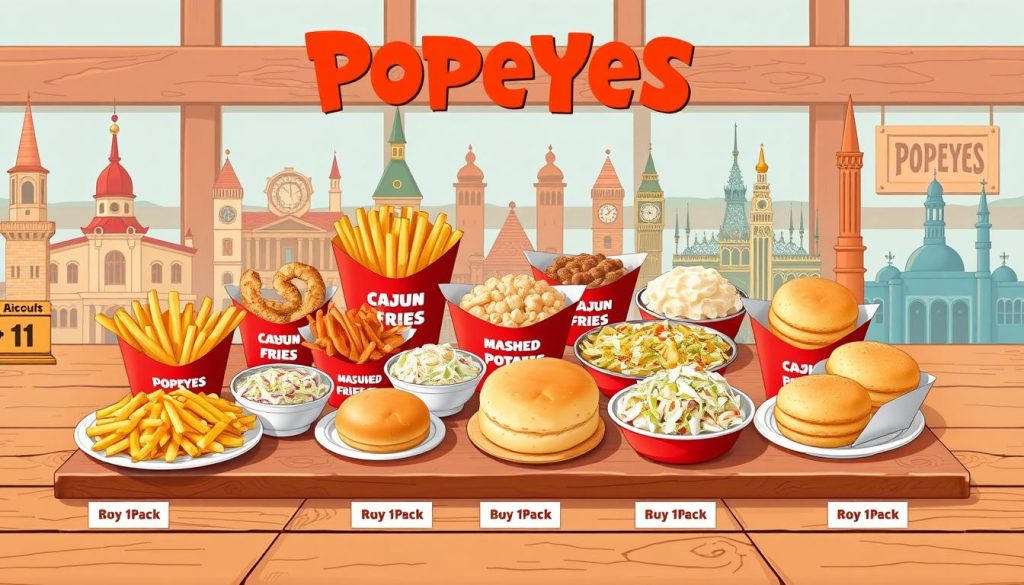 Popeyes Sides Menu Regional Pricing