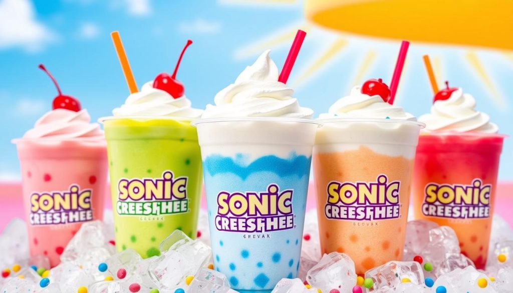 Sonic Cream Slushes Variety