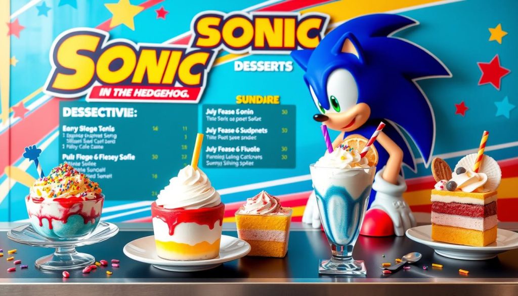 Sonic Desserts Menu Variety