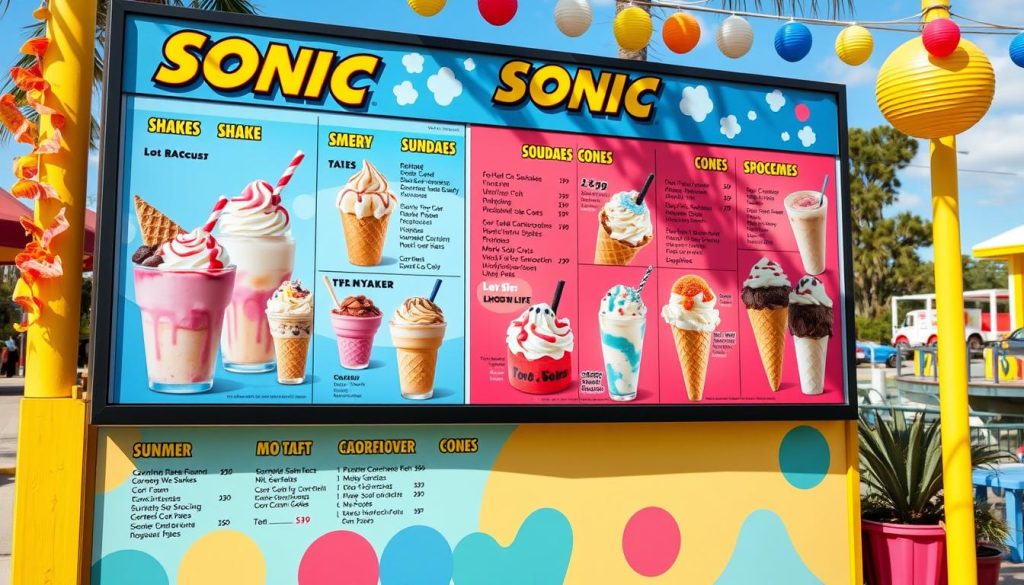 Sonic Ice Cream Nutritional Guide