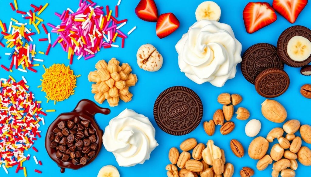 Sonic Ice Cream Toppings Selection