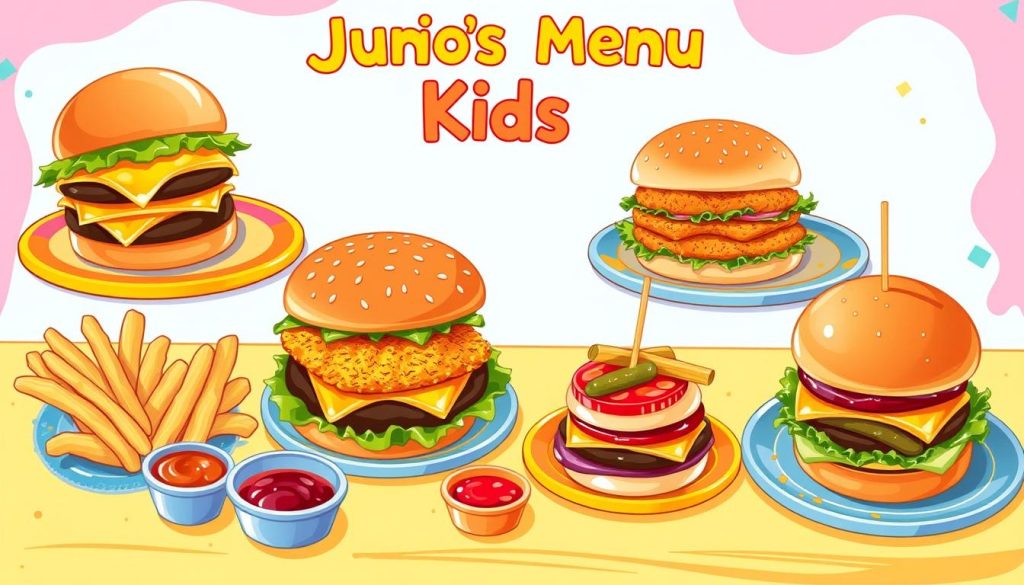 Sonic Kids Menu Junior Burgers