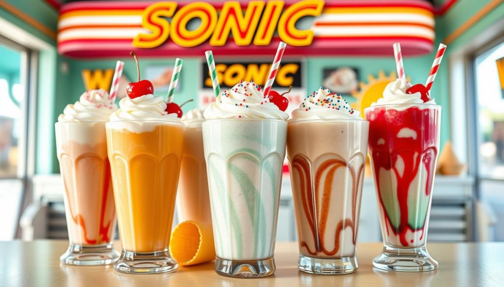 Sonic Milkshakes Nutritional Guide