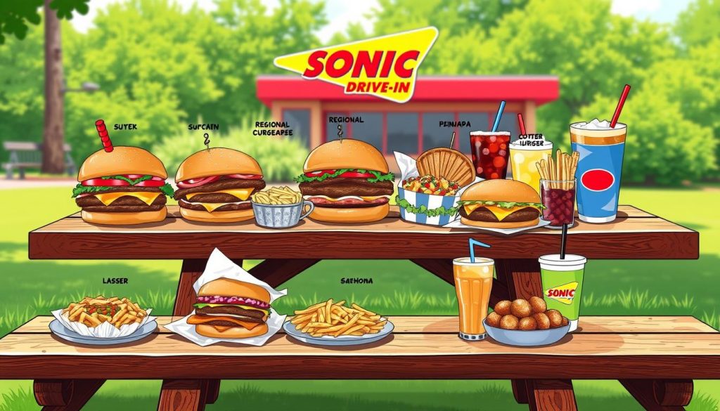 Sonic Regional Menu Variations