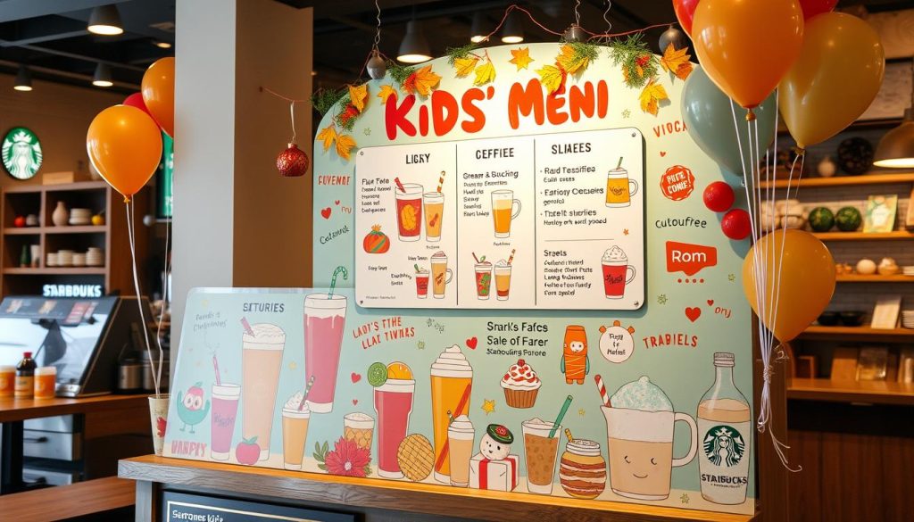 Starbucks Seasonal Kids Menu