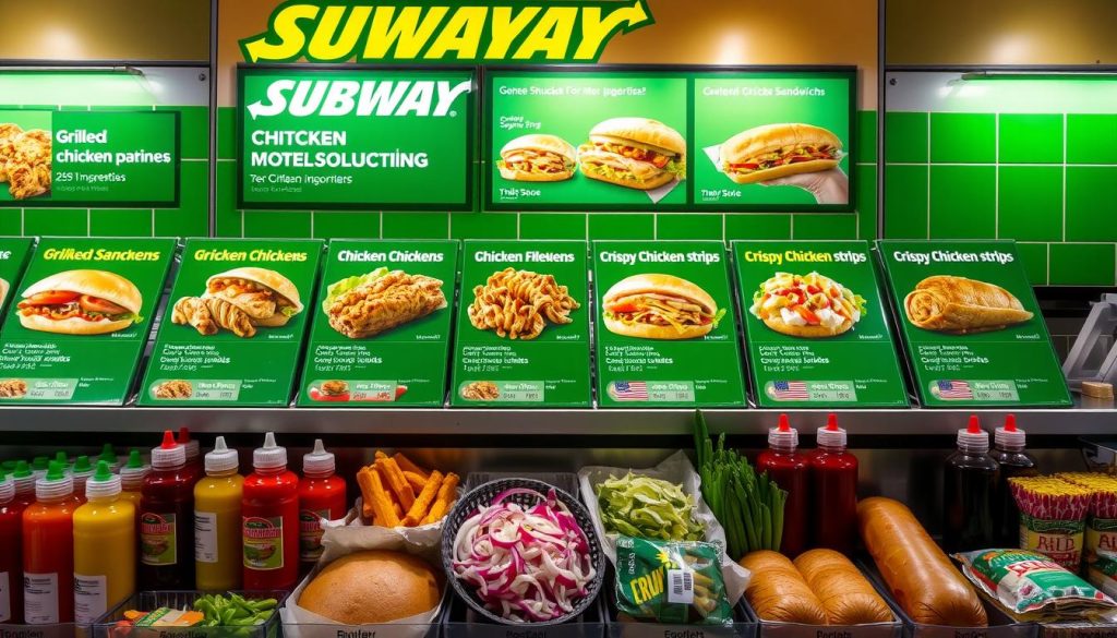 Subway Chicken Sandwich Customization