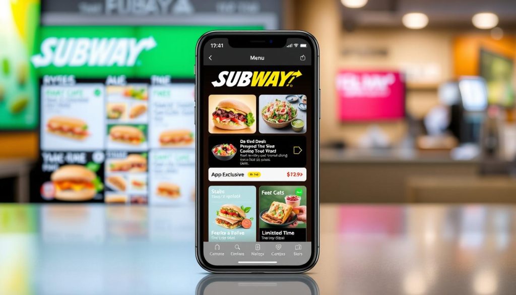 Subway Digital Menu App Offers