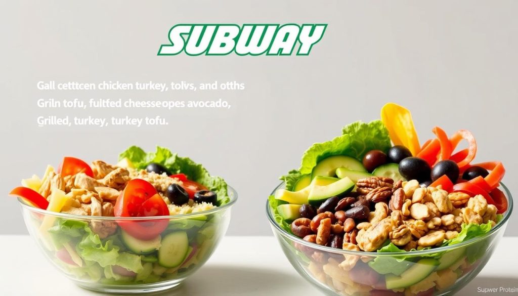 Subway Protein Bowl Customization Options