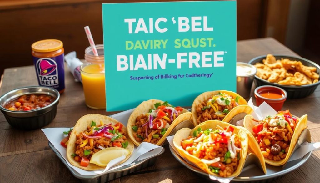 Taco Bell dairy-free breakfast menu