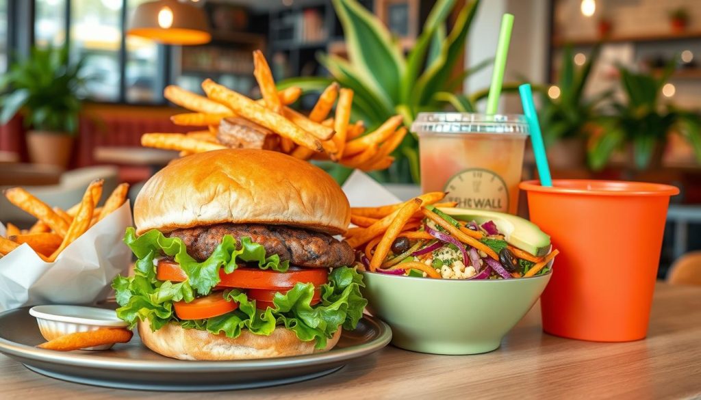 Vegan-friendly fast food