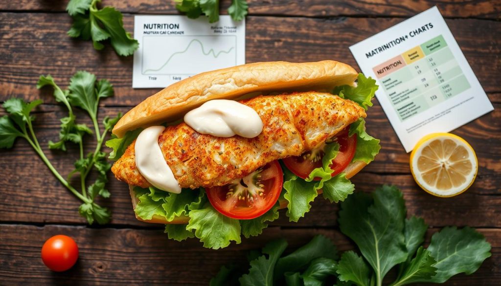 fish sandwich nutrition