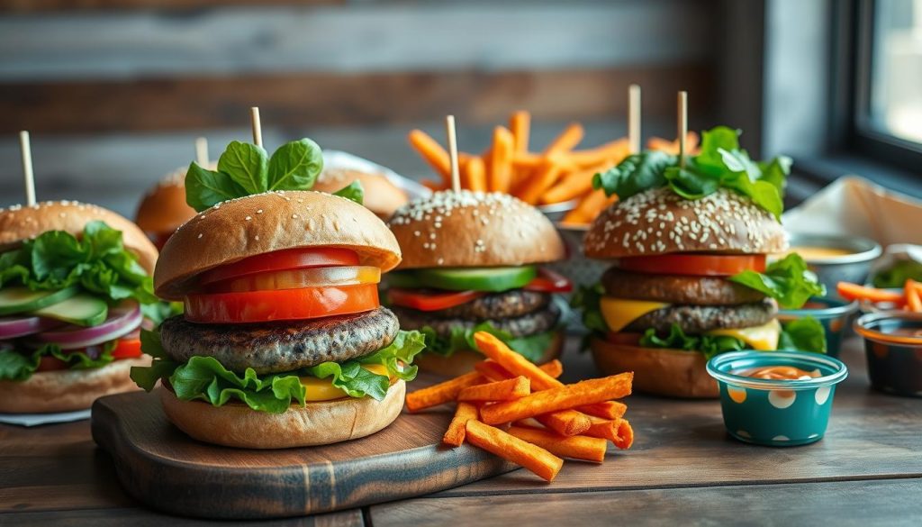 plant-based burgers