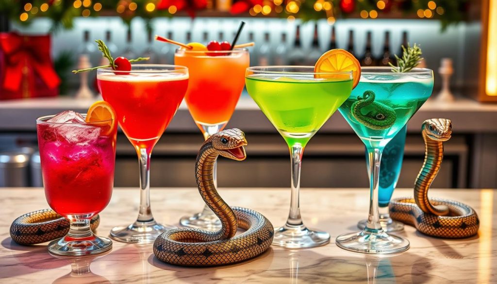 snake-inspired cocktails