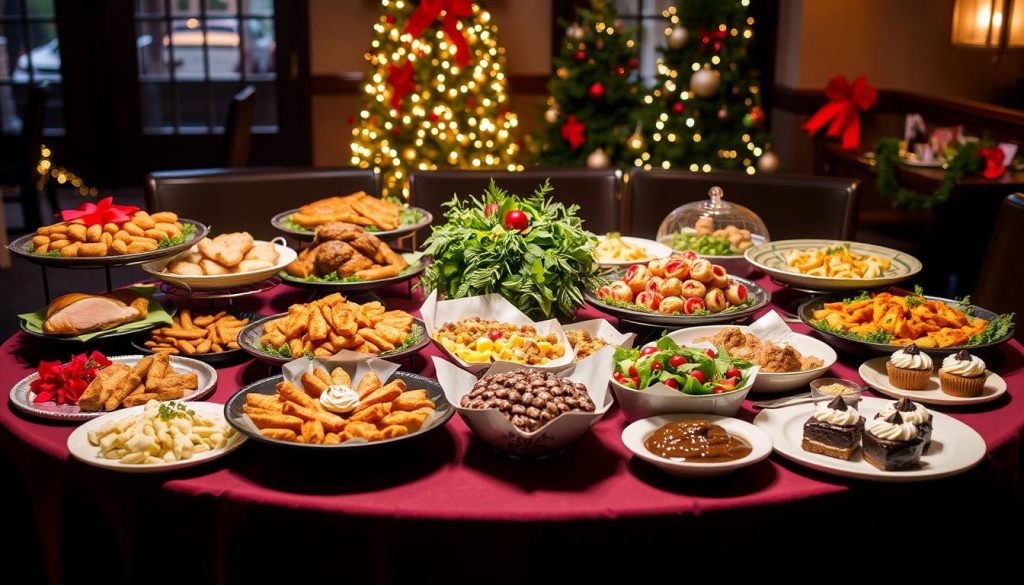 Applebee's Holiday Catering Spread