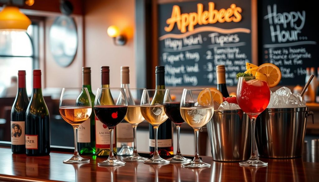 Applebee's Wine Selection During Happy Hour