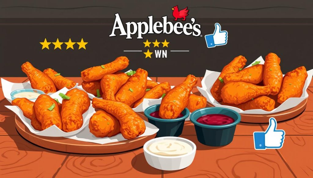 Applebee's chicken wings customer ratings