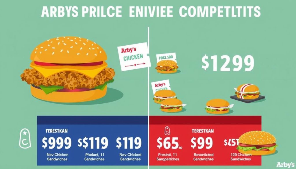 Arby's Chicken Sandwich Price Comparison