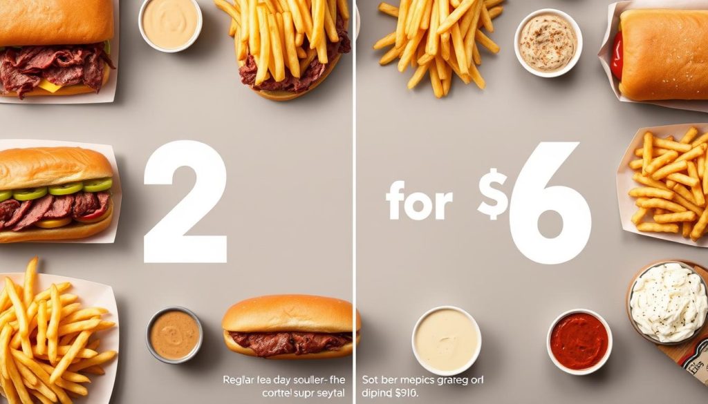 Arby's Price Comparison Graphic