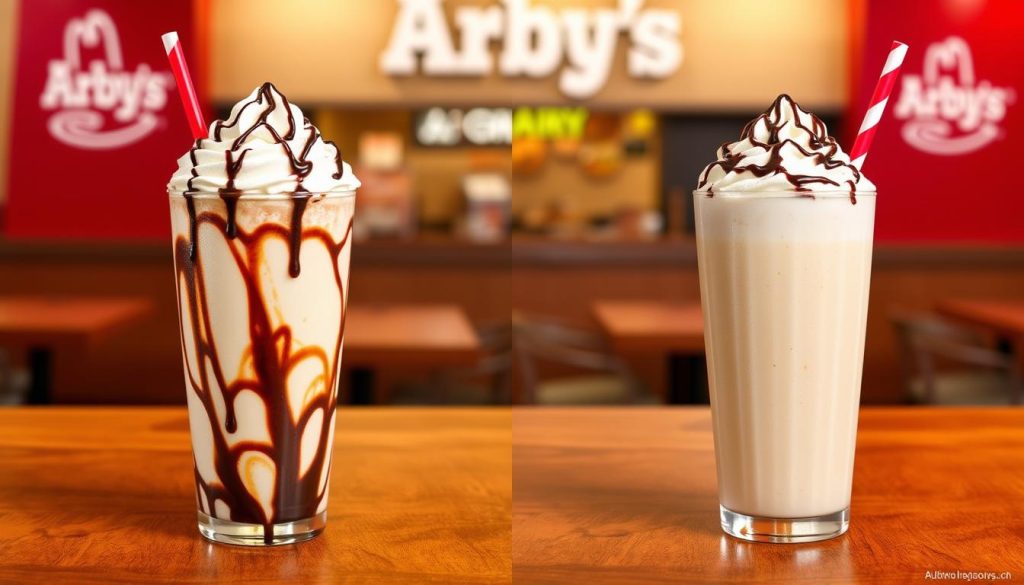 Arby's menu milkshakes comparison