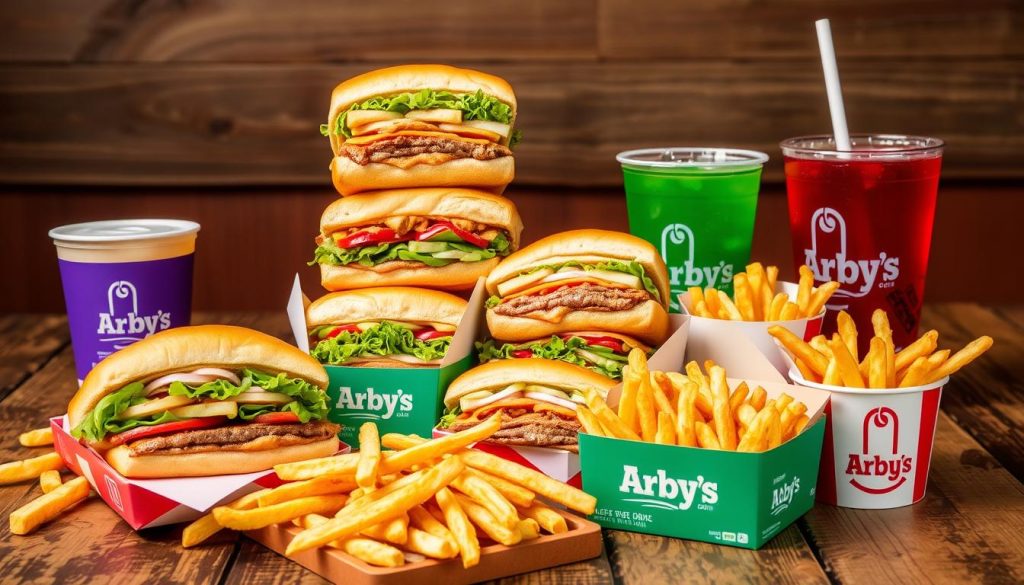 Arby's sandwich menu combo deals