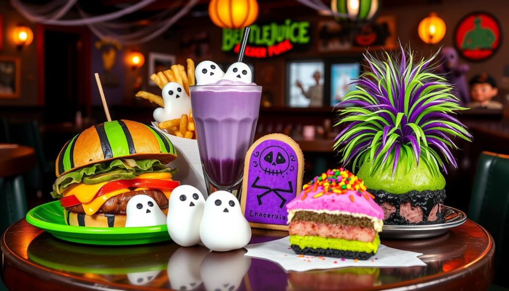 Beetlejuice menu items