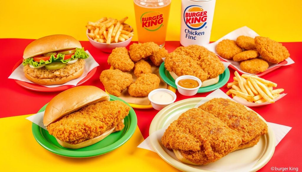 Burger King Chicken and Fish Menu