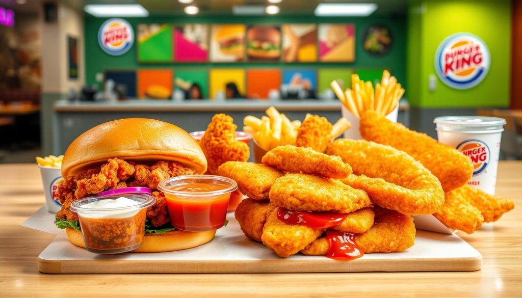 Burger King Chicken and Fish Menu