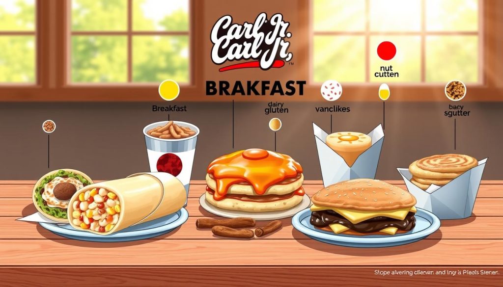 Carl's Jr Breakfast Menu Allergen Guide