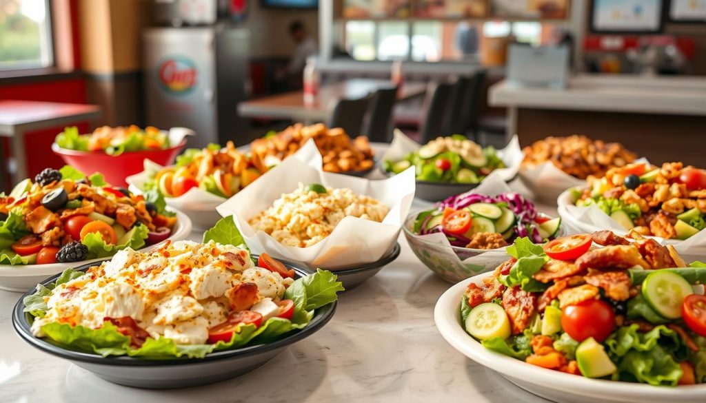 Carl's Jr Salad Menu Comparison