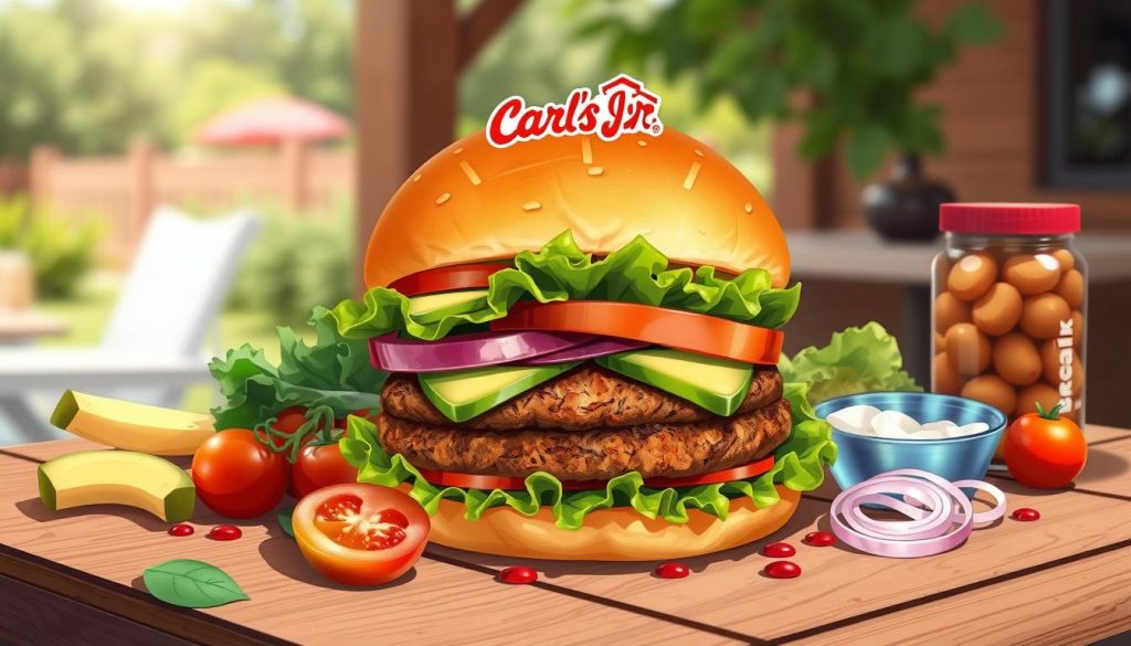 Carl's Jr Vegetarian Burger Nutrition Facts