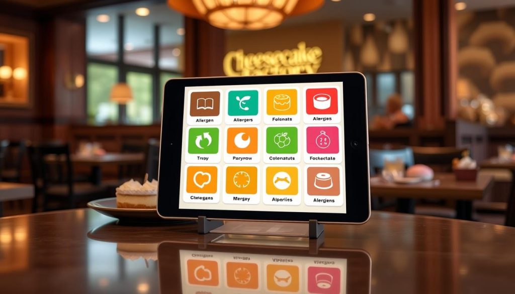 Cheesecake Factory Digital Allergen Menu Tools