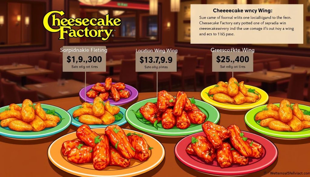 Cheesecake Factory Wing Price Variations