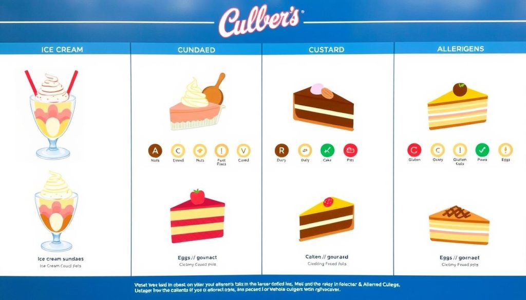 Culver's Dessert Allergen Information