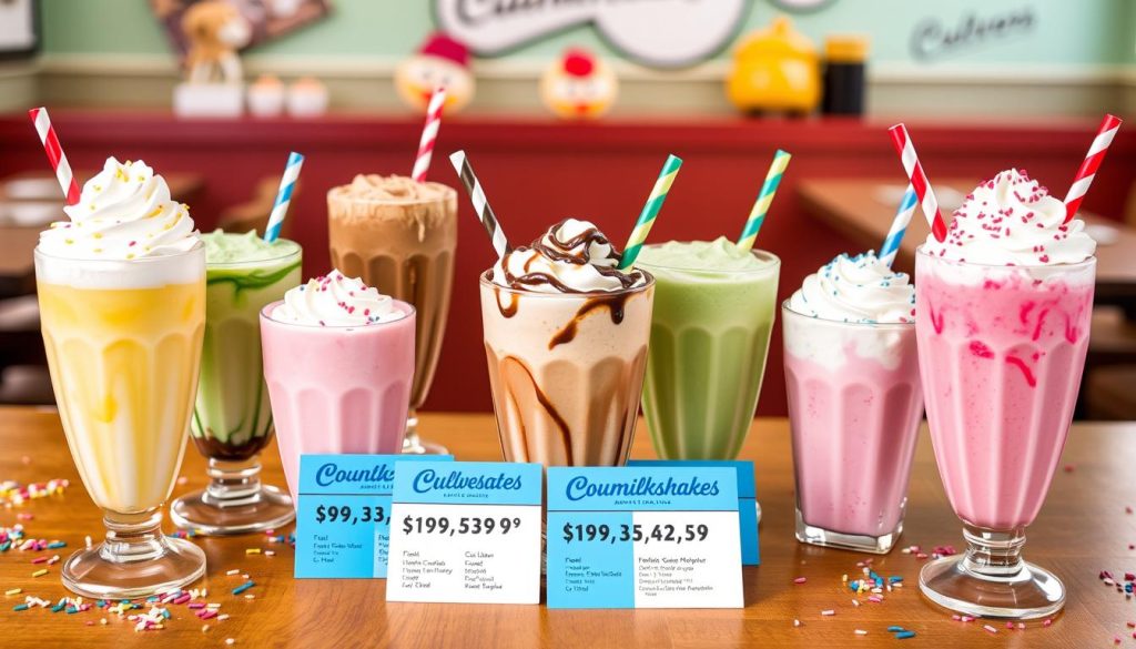 Culver's Milkshake Price Comparison