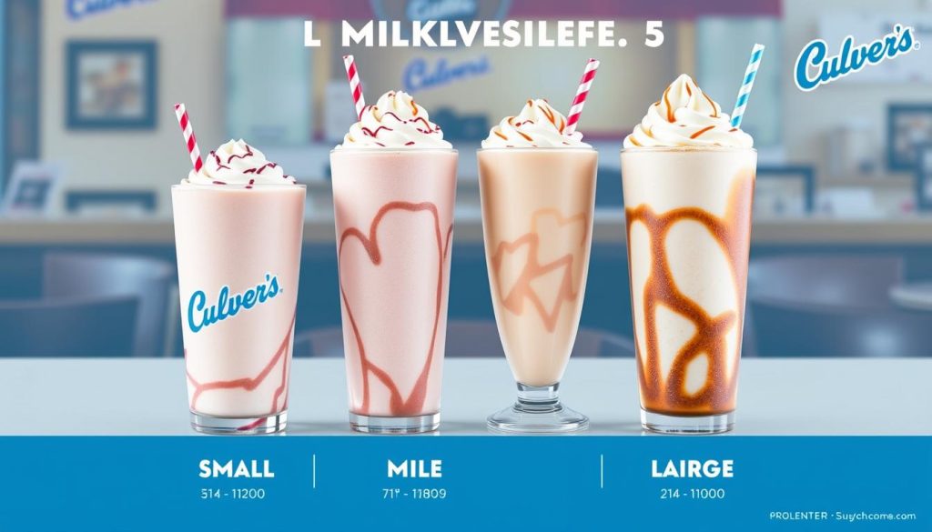 Culver's Milkshake Sizes Comparison