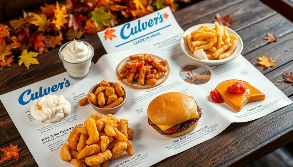 Culver's Seasonal Takeout Menu