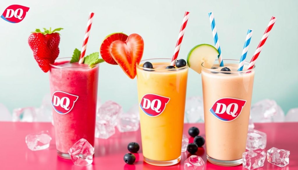 Dairy Queen Smoothies Menu Selection