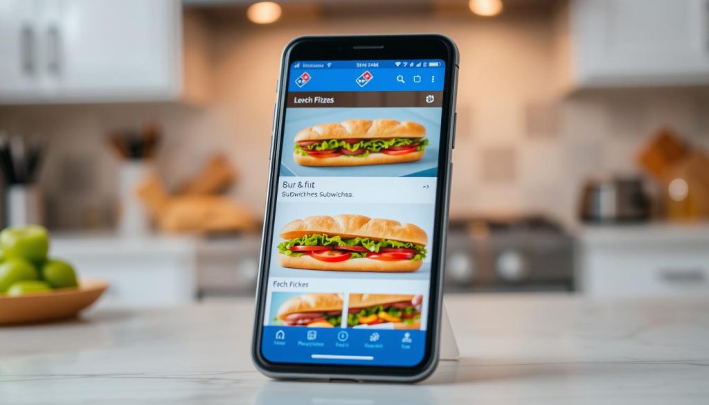 Domino's Mobile App Submarine Sandwich Ordering