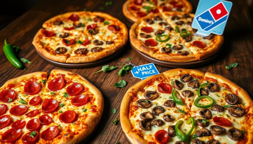 Domino's half price pizza options