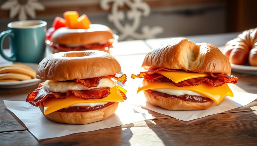 Dunkin Bacon Breakfast Sandwiches